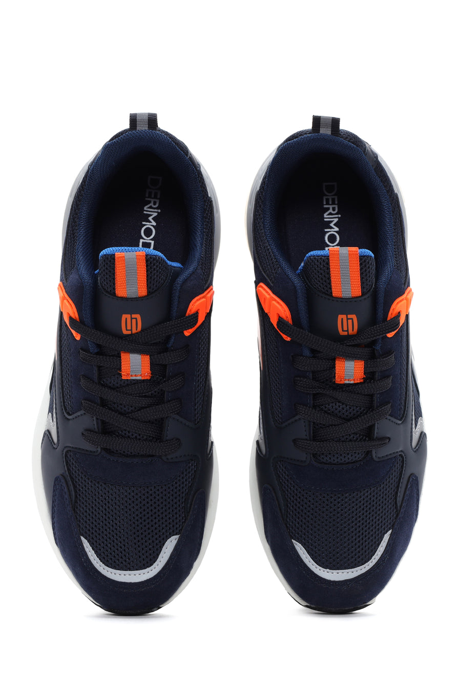 Men's Navy Blue Suede Detailed Sneaker