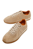 Male Beige Lace-up Suede Leather Sneaker | Derimod