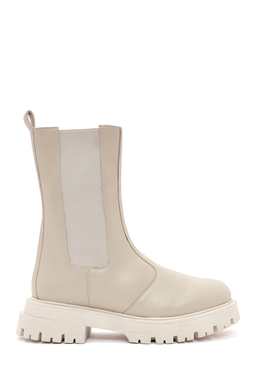 Women's Cream Chelsea Boots 24WFE252818 | Derimod