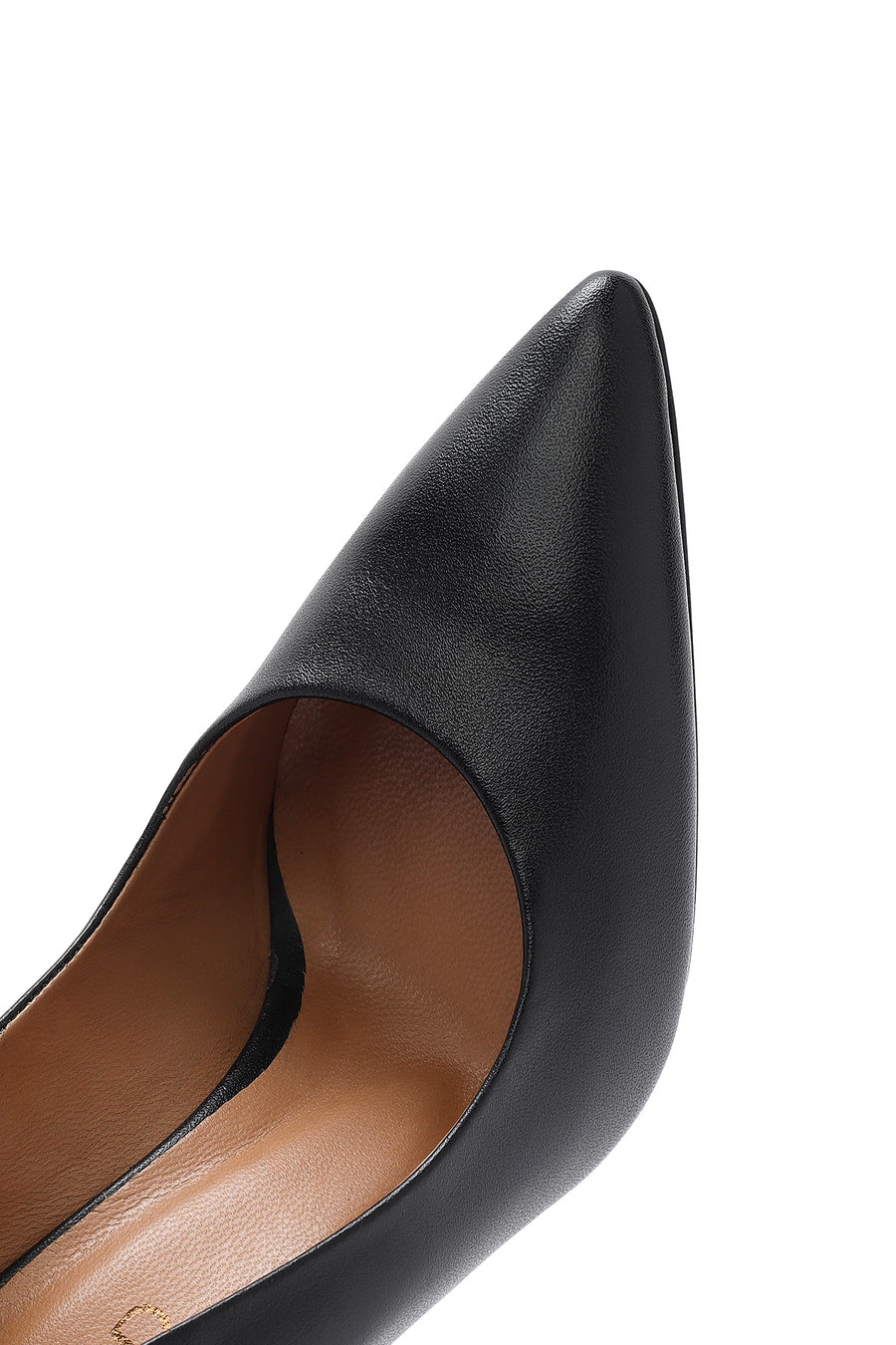 Kadın Siyah Yüksek İnce Topuklu Deri Stiletto