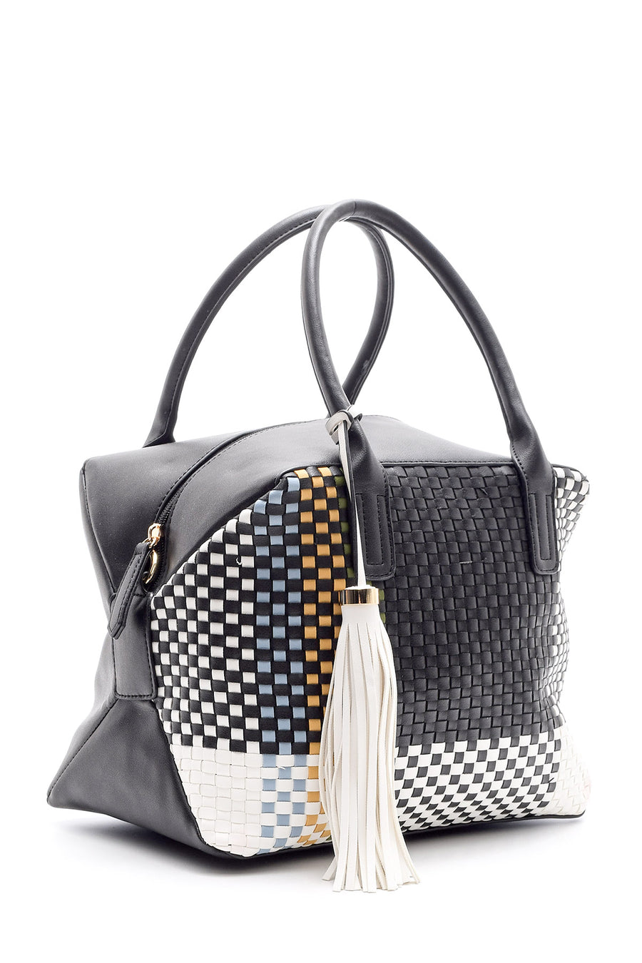 Women's Tassel Detailed Knitted Bag