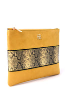 Women's Snakeskin Detailed Clutch Bag | Derimod