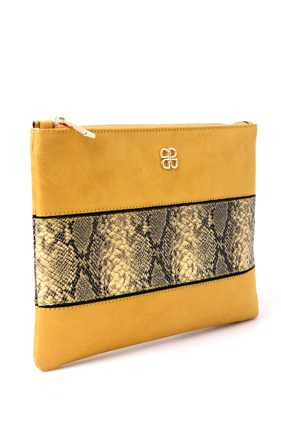Women's Snakeskin Detailed Clutch Bag