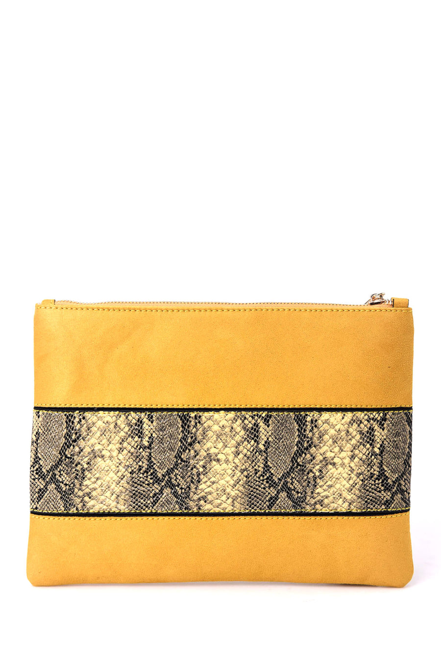 Women's Snakeskin Detailed Clutch Bag