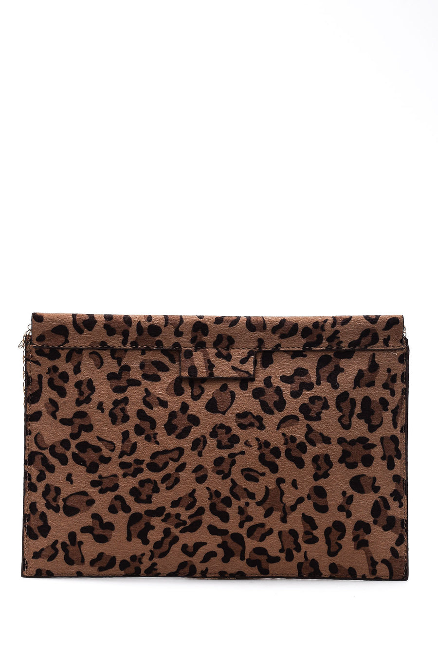 Women's Leopard Patterned Clutch Bag