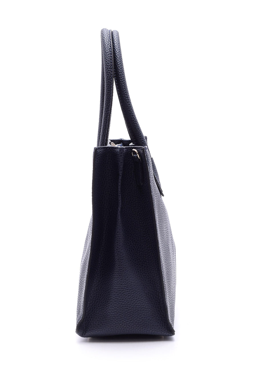 Women's Navy Blue Synthetic Leather Shoulder Bag