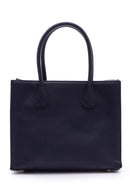 Women's Navy Blue Synthetic Leather Shoulder Bag | Derimod