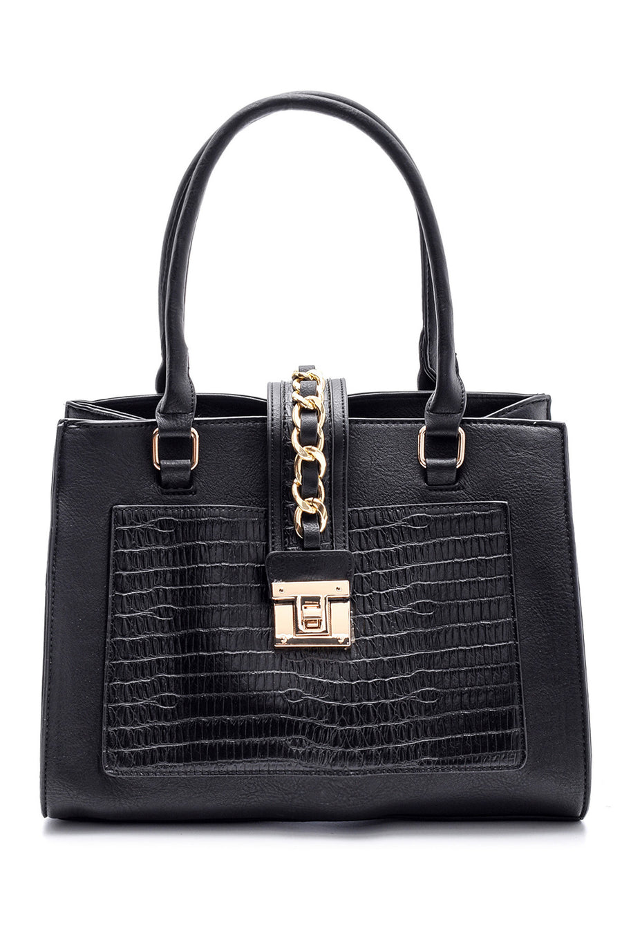 Women's Crocodile Detailed Shoulder Bag 19WBD222218 | Derimod