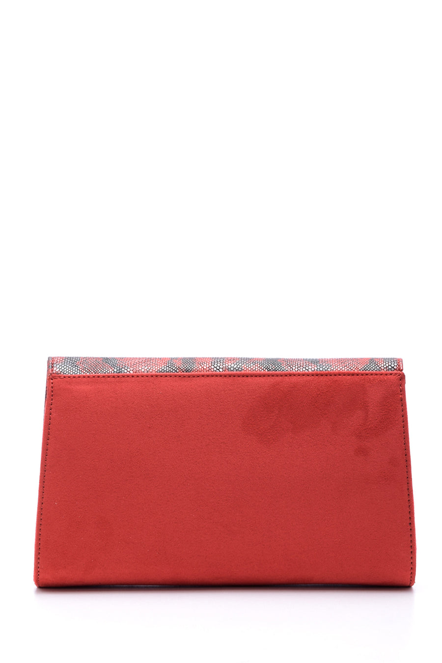 Women's Snakeskin Detailed Clutch Bag