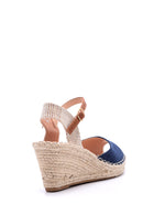 Women's Suede Wedge Heeled Espadrille Shoes | Derimod