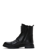 Men's Leather Zippered Boots | Derimod