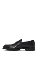 Erkek Siyah Deri Loafer | Derimod