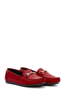 Kadın Kırmızı Toka Detaylı Loafer | Derimod