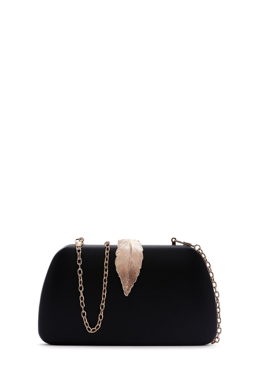 Women's Black Long Chain Strap Evening Mini Clutch Bag 25SBD270218 | Derimod