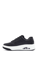 Skechers Men's Black Uno Court Lace-Up Chunky Sole Sneakers | Derimod