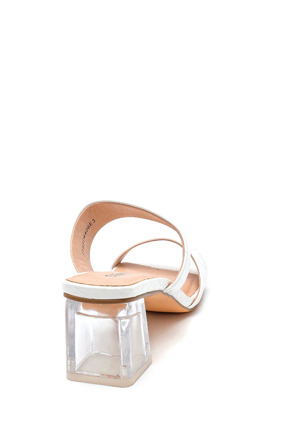 Women's Transparent Heel Detailed Slippers