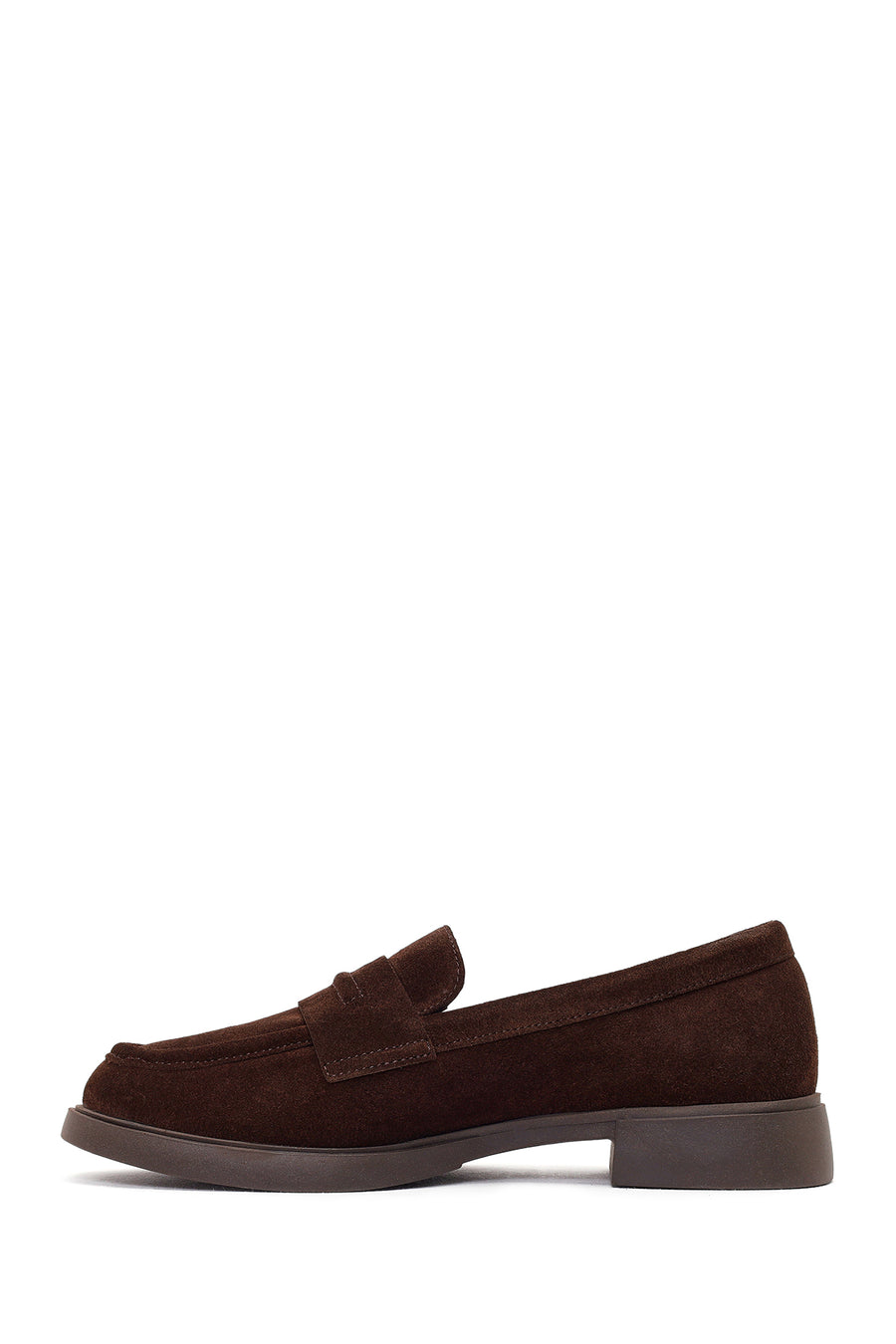 Women's Brown Suede Leather Loafer