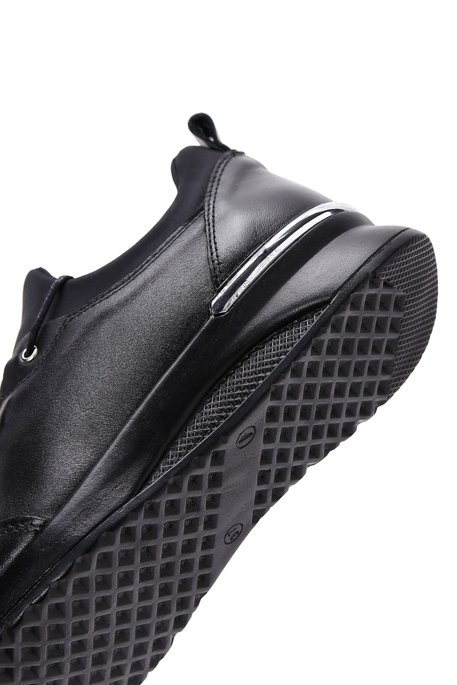 Kadın Siyah Deri Casual Sneaker