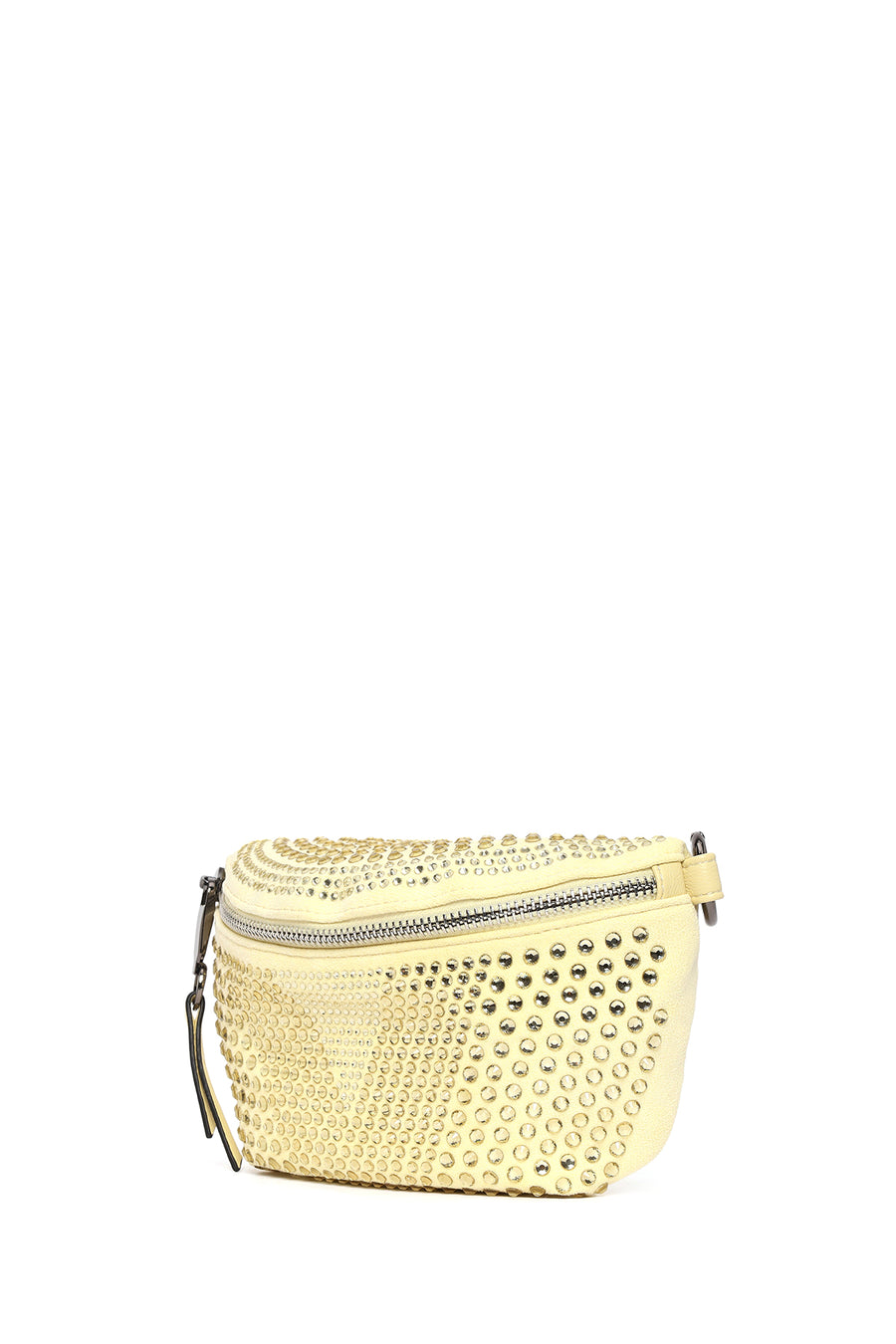 Woman Yellow Chain Strap Crossbody Bag