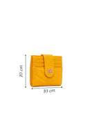 Woman Yellow Quilted Card Holder | Derimod
