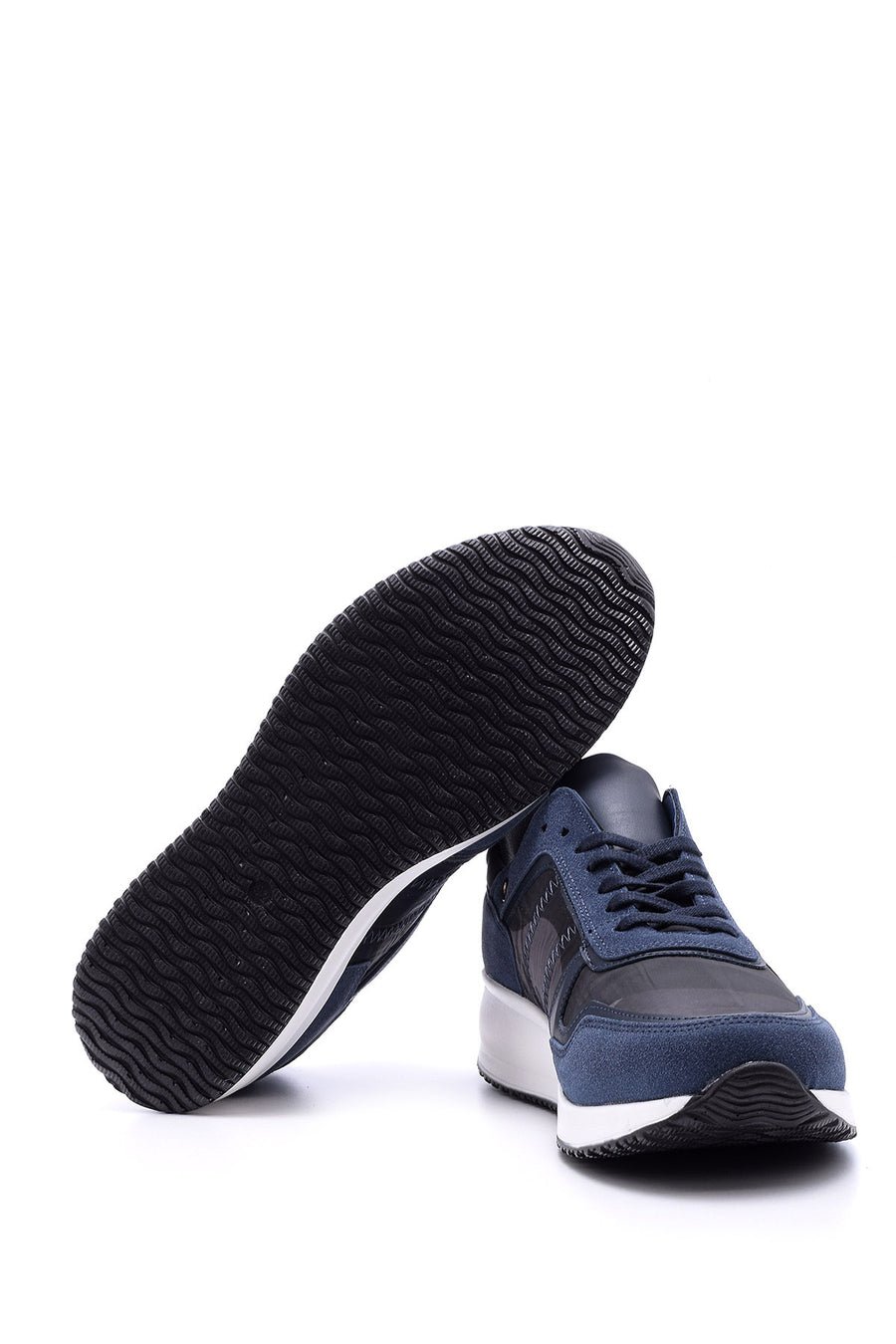 Men's High-Sole Leather Sneaker