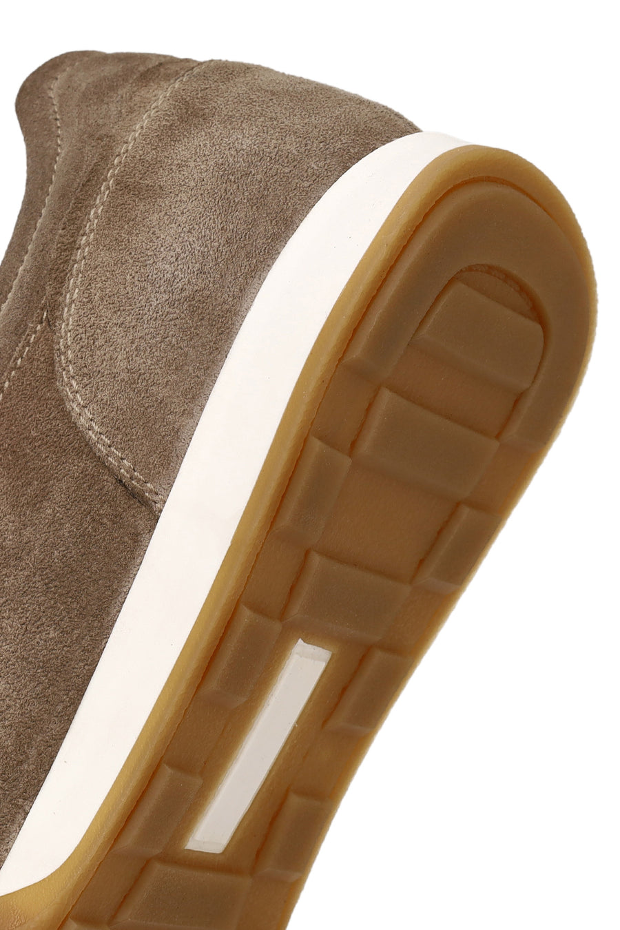 Erkek Bej Bağcıklı Süet Deri Sneaker