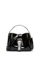 Women's Black Patent Leather Handbag | Derimod