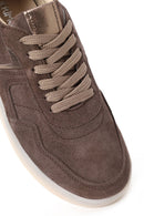 Kadın Vizon Bağcıklı Süet Deri Sneaker | Derimod