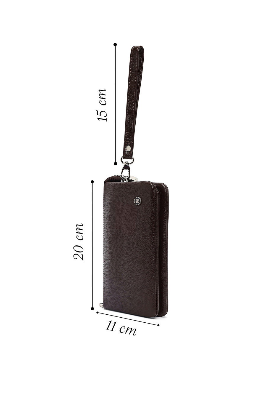 Men's Brown Leather Handbag