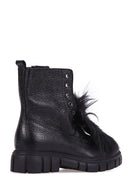 Women's Hairy Leather Boots | Derimod