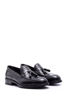 Men's Leather Leather Crocodile Patterned Shoes | Derimod