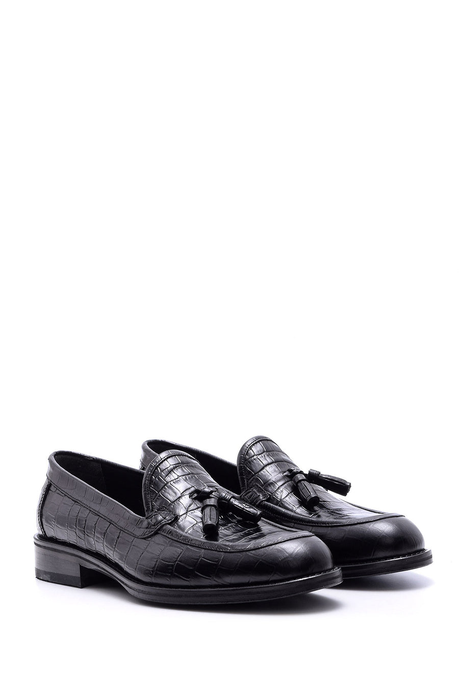 Men's Leather Leather Crocodile Patterned Shoes
