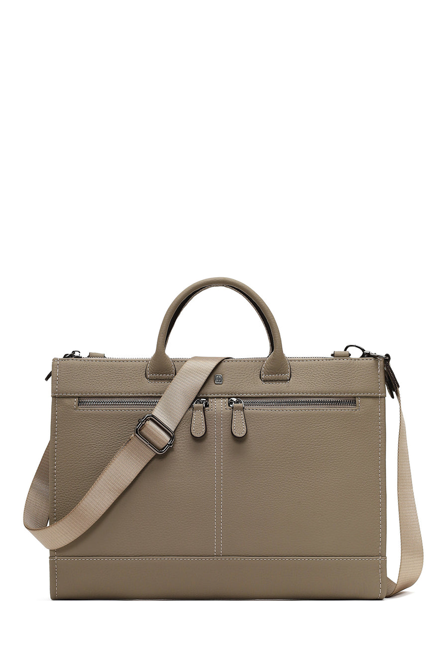 Men's Taupe Long Strap Leather Briefcase 25WBD3531FT | Derimod
