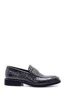 Erkek Deri Kroko Desen Klasik Loafer | Derimod