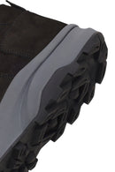 Male Black Lace-Up Thick-Soled Nubuck Leather Casual Sneaker | Derimod
