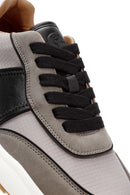 ACBC x Derimod Men's Grey Lace-Up Sneakers | Derimod