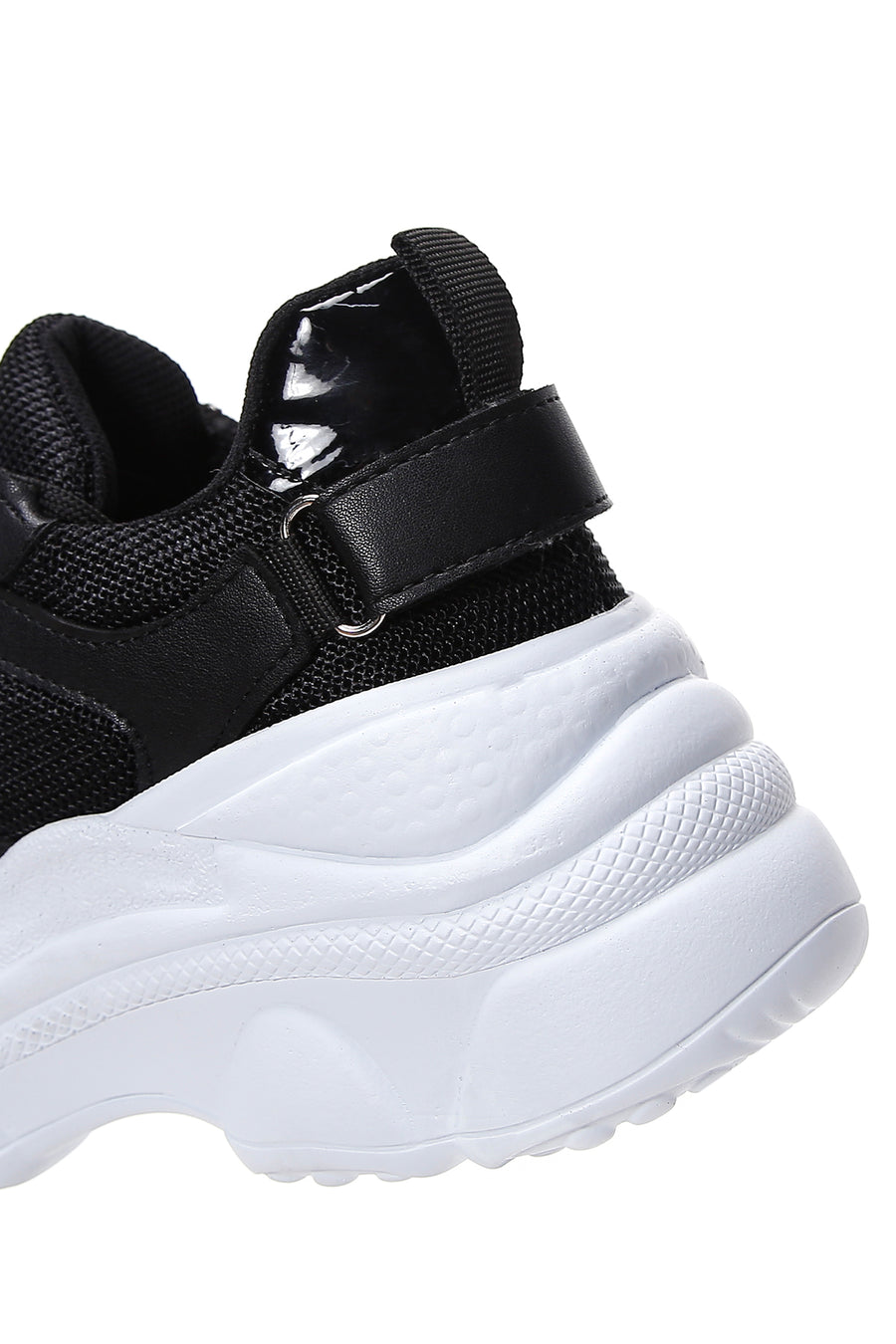 Kadın Siyah Kalın Tabanlı Sneaker