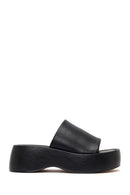 Kadın Siyah Kalın Tabanlı Terlik | Derimod