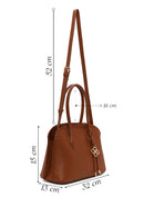 Woman Brown Long-Strap Classic Shoulder Bag | Derimod