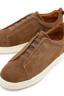 Erkek Taba Süet Deri Sneaker | Derimod