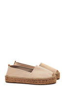 Women's Beige Straw Sole Espadrille | Derimod