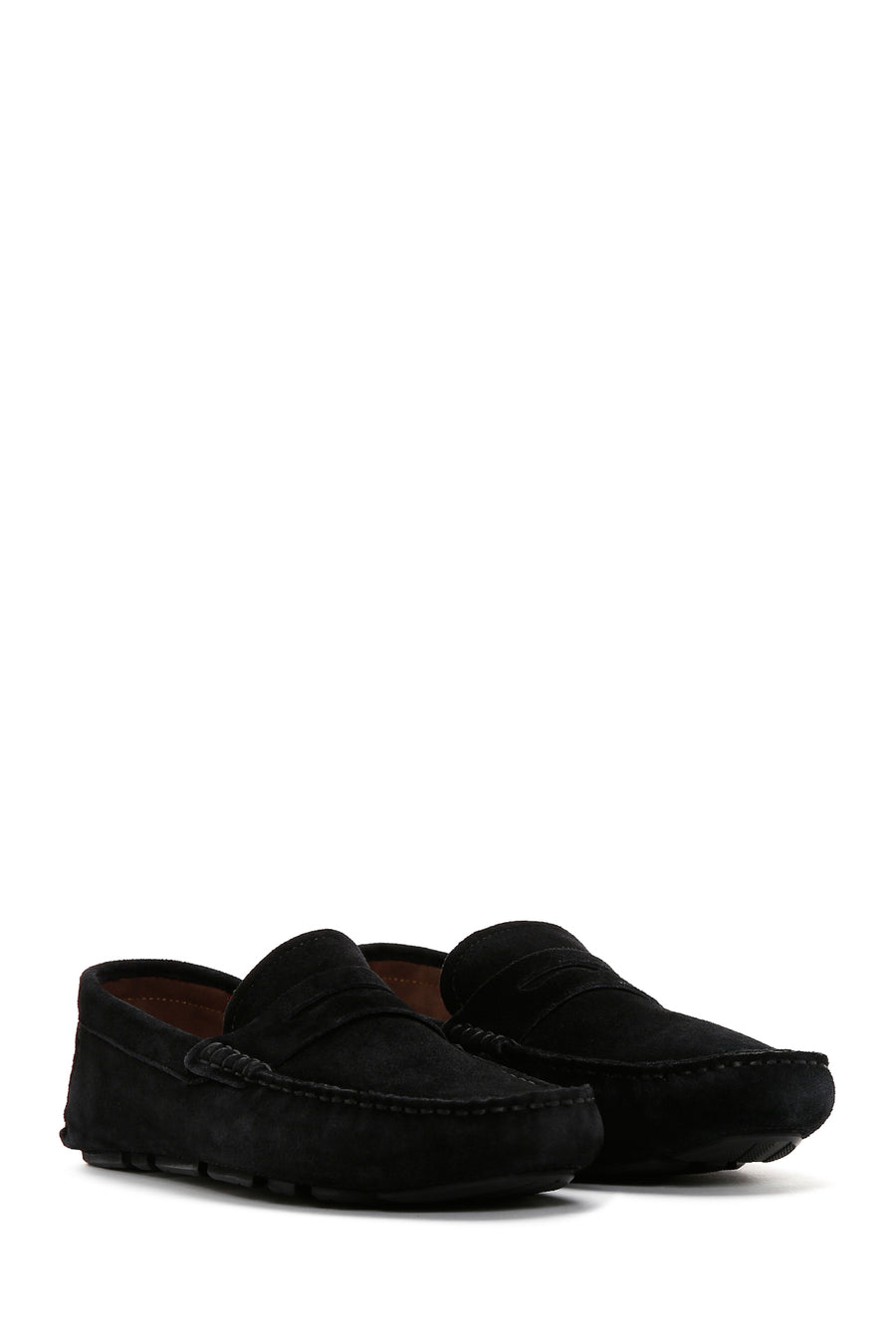 Men's Black Suede Leather Loafer