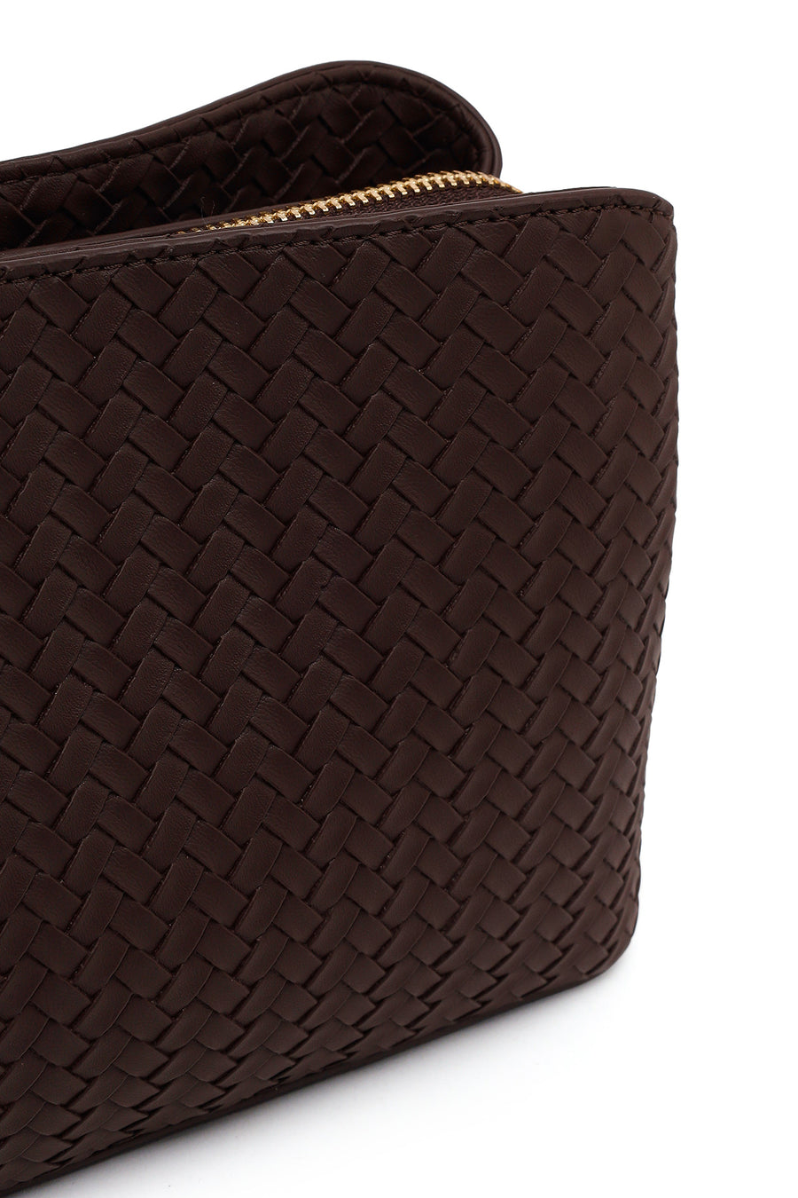 Woman Brown Long-Strap Printed Crossbody Bag
