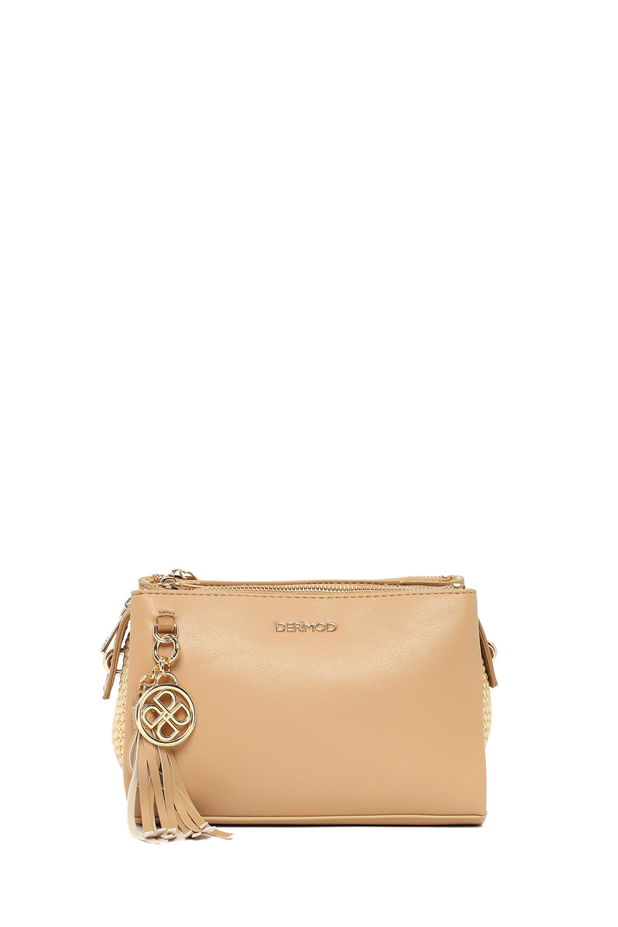 Women's Beige Charm Crossbody Bag