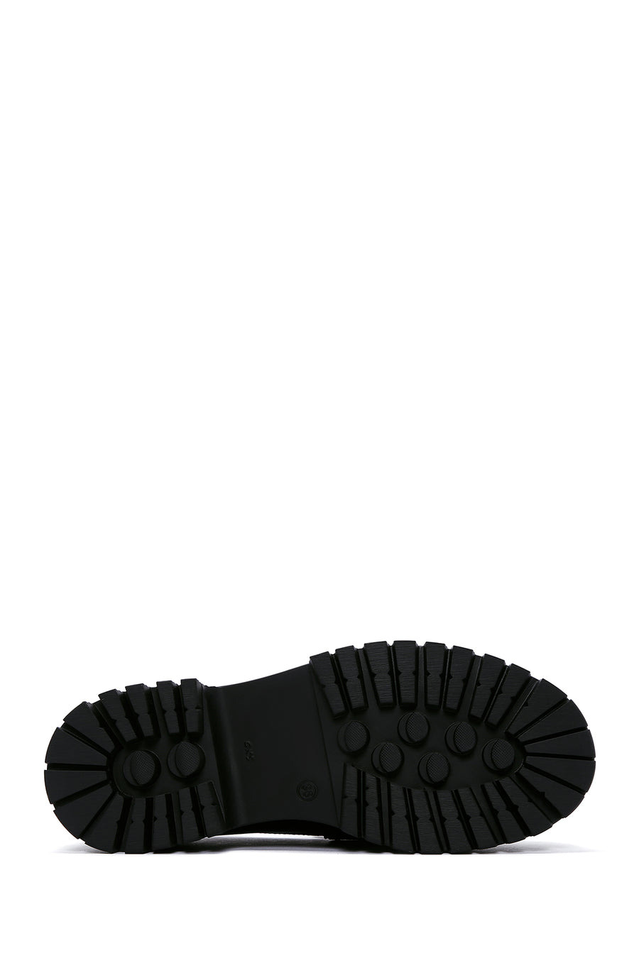Kadın Siyah Püsküllü Deri Maskülen Loafer