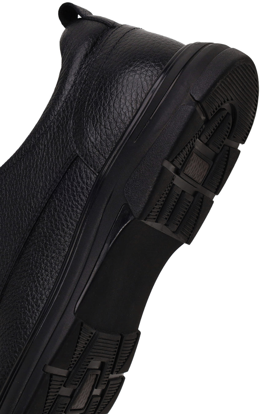 Male Black Lace-Up Leather Casual Shoes