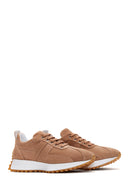 Women's Leather Suede Sneaker | Derimod