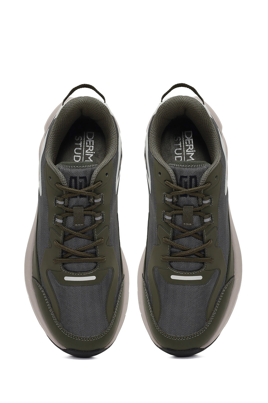 Derimod Studio Erkek Yeşil Bağcıklı Kalın Tabanlı Sneaker