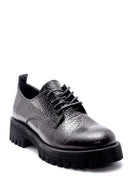 Women's Leather Crocodile Detailed Shoes | Derimod