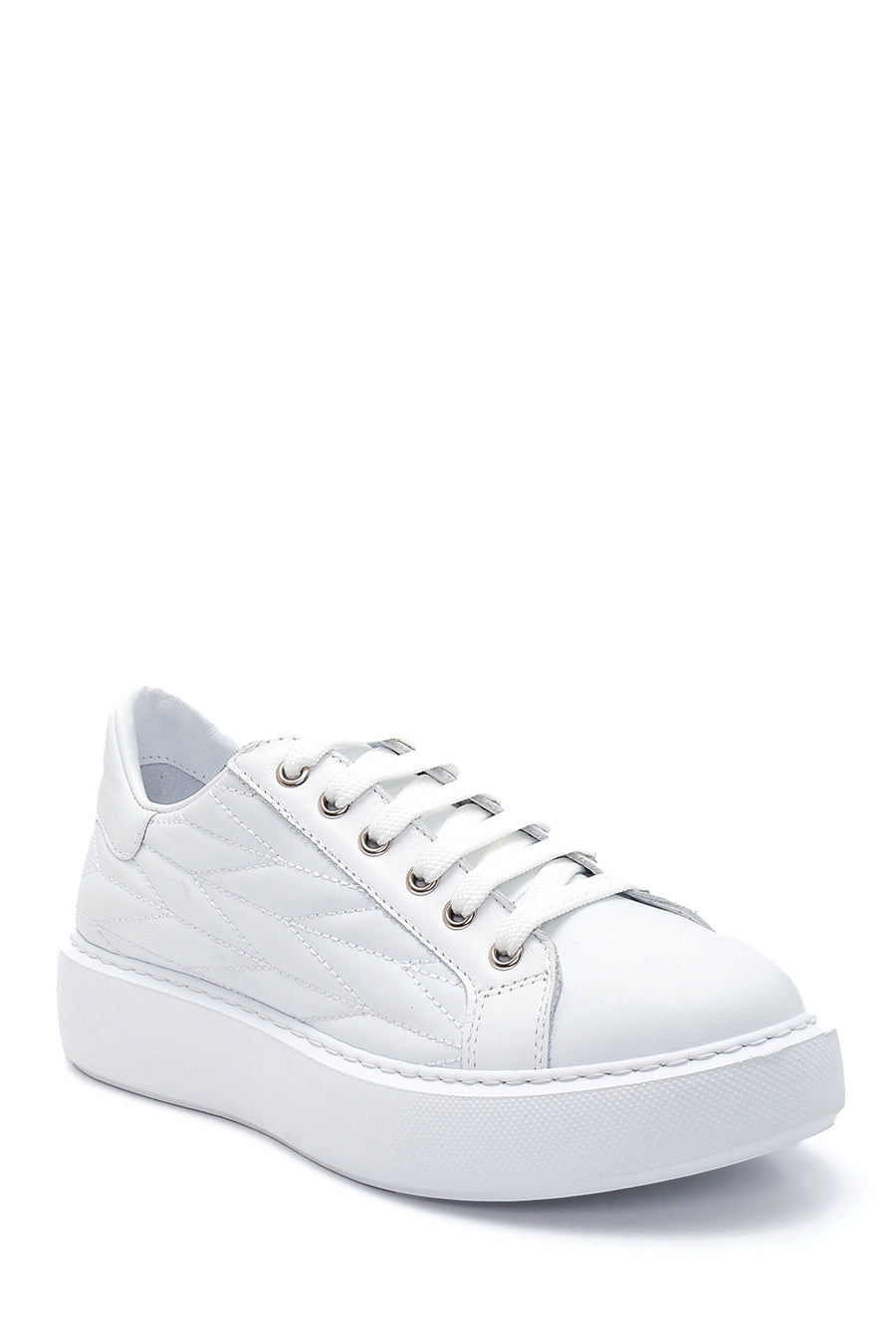 Kadın Deri Desenli Sneaker